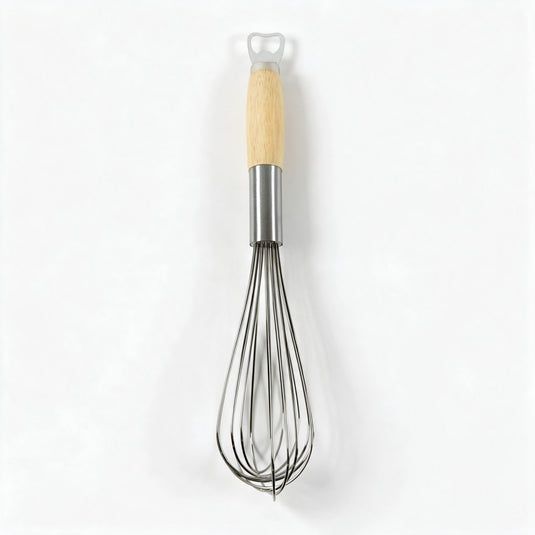 Stainless Steel Balloon Whisk with Wooden Handle