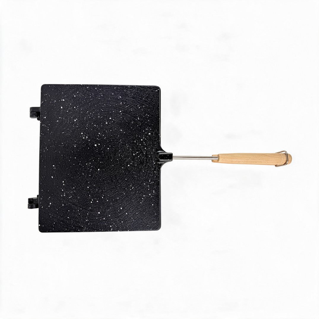 Non-Stick Grill Pan with Wooden Handles