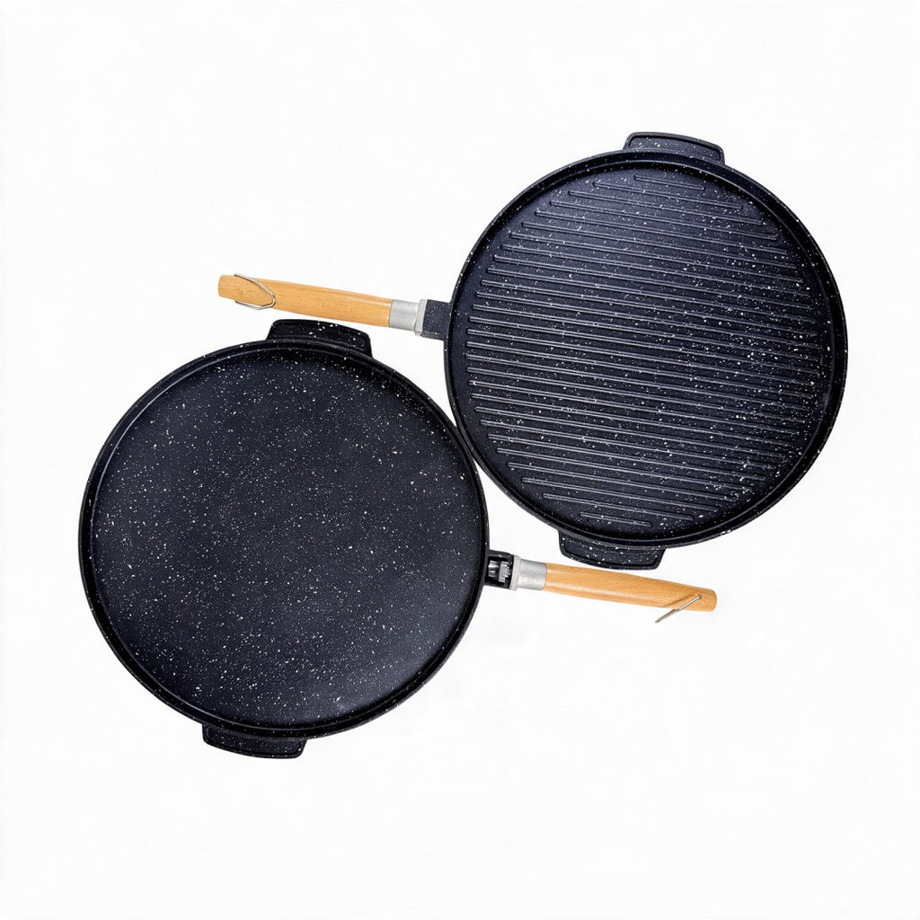2-in-1 Reversible Non-Stick Crepe & Steak Pan