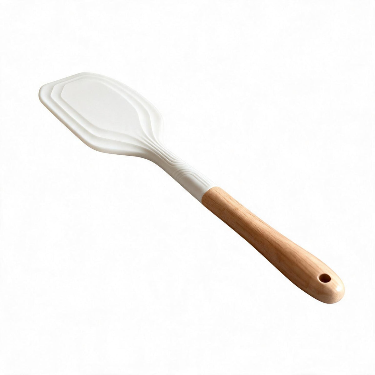 Silicone Scraper Spatula with Wooden Handle