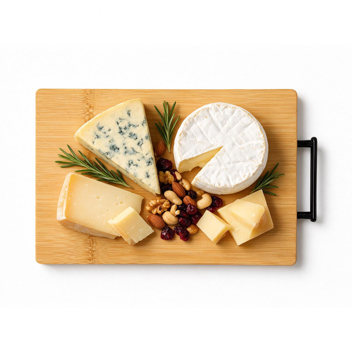 Bamboo Cutting Board with Plastic Handle