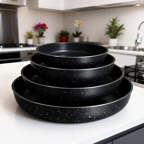 4-Piece Round Non-Stick Granite Baking Pan Set
