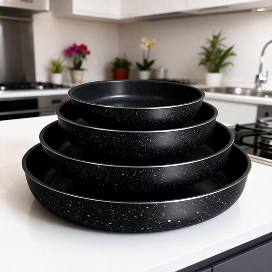 4-Piece Round Non-Stick Granite Baking Pan Set