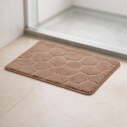 Soft Absorbent Pebble Stone Bathroom Mat