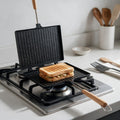 Non-Stick Grill Pan with Wooden Handles