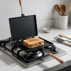 Non-Stick Grill Pan with Wooden Handles