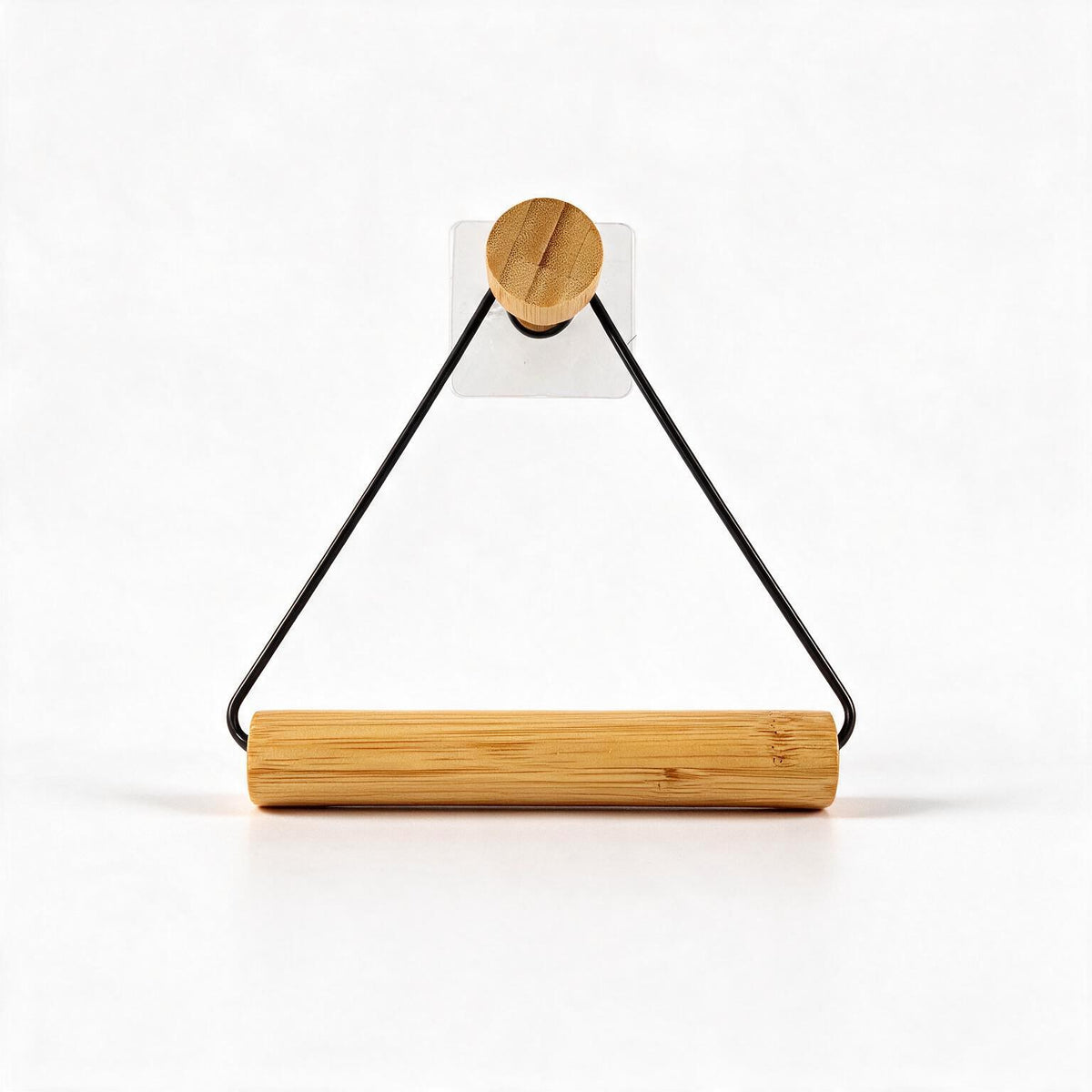 No-Drill Hanging Bamboo Towel Bar