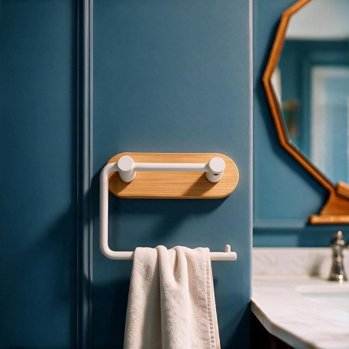 Bamboo Wall-Mounted Toilet Paper Holder
