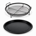 Round Serving Tray - Black