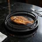 Round Serving Tray - Black
