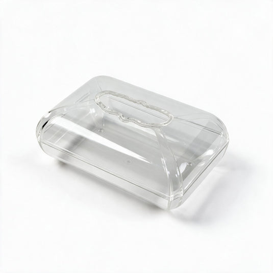 Clear Smooth Plexi Tissue Box