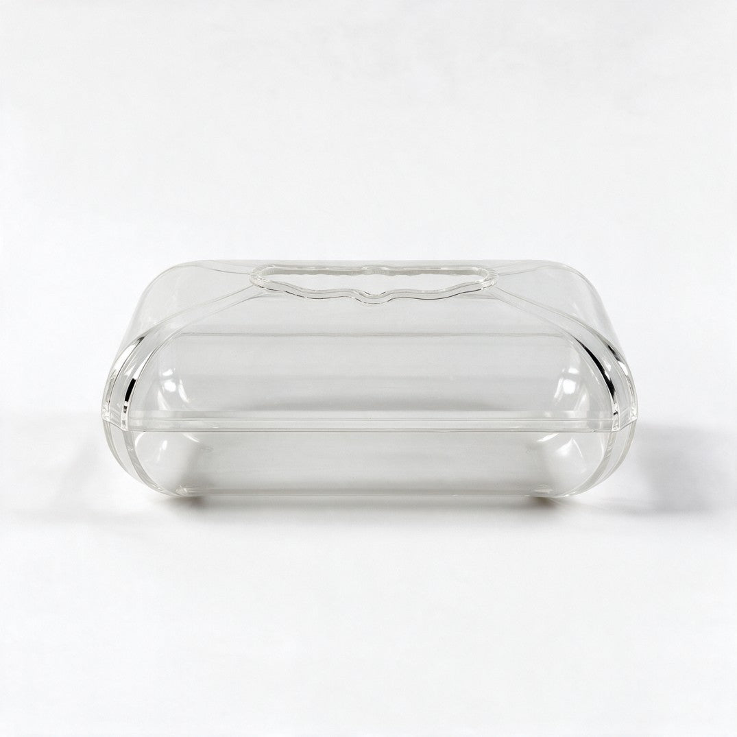 Clear Smooth Plexi Tissue Box