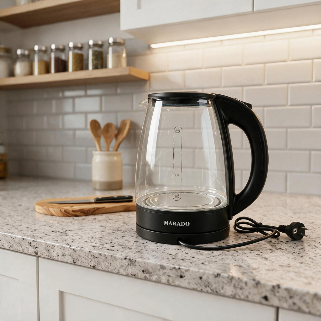 MARADO LED Glass Electric Kettle