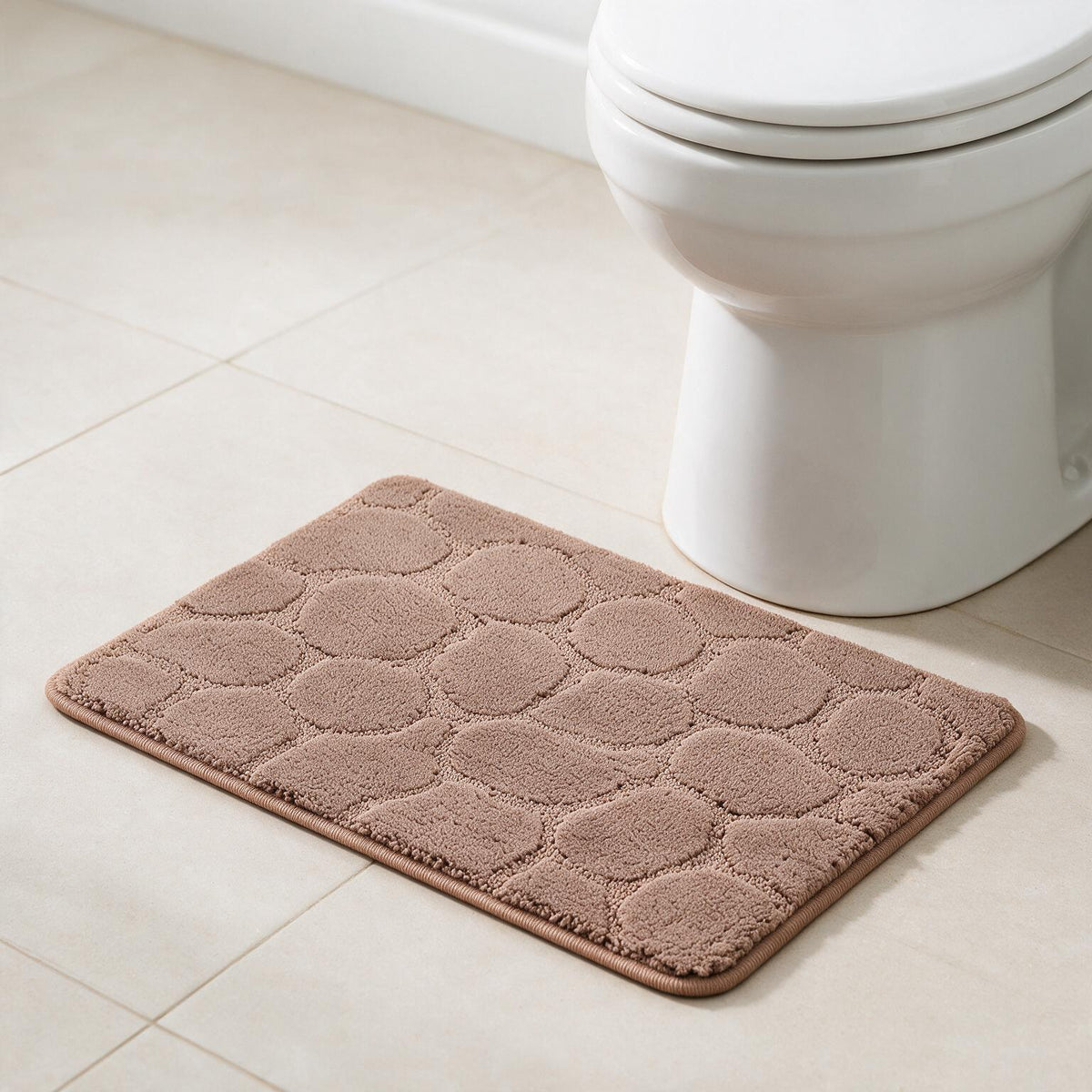 Soft Absorbent Pebble Stone Bathroom Mat