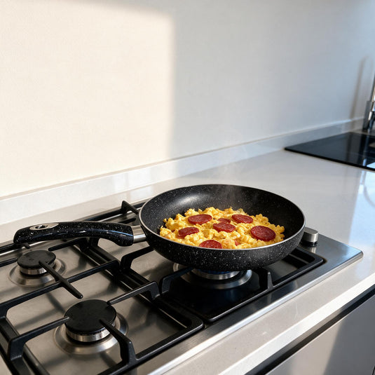 Granite Non-Stick Frying Pan with Black Handle
