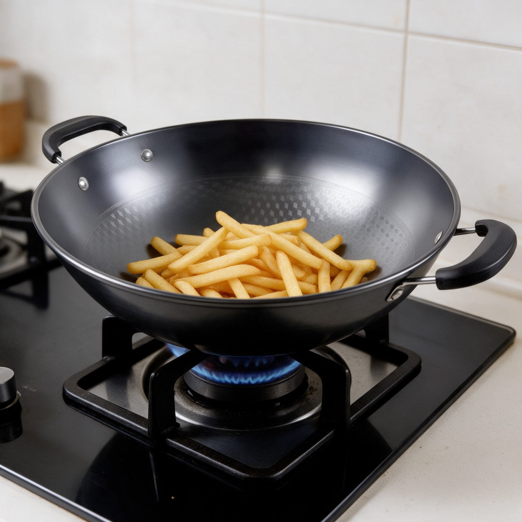 Deep Wok Pan with Dual Handles