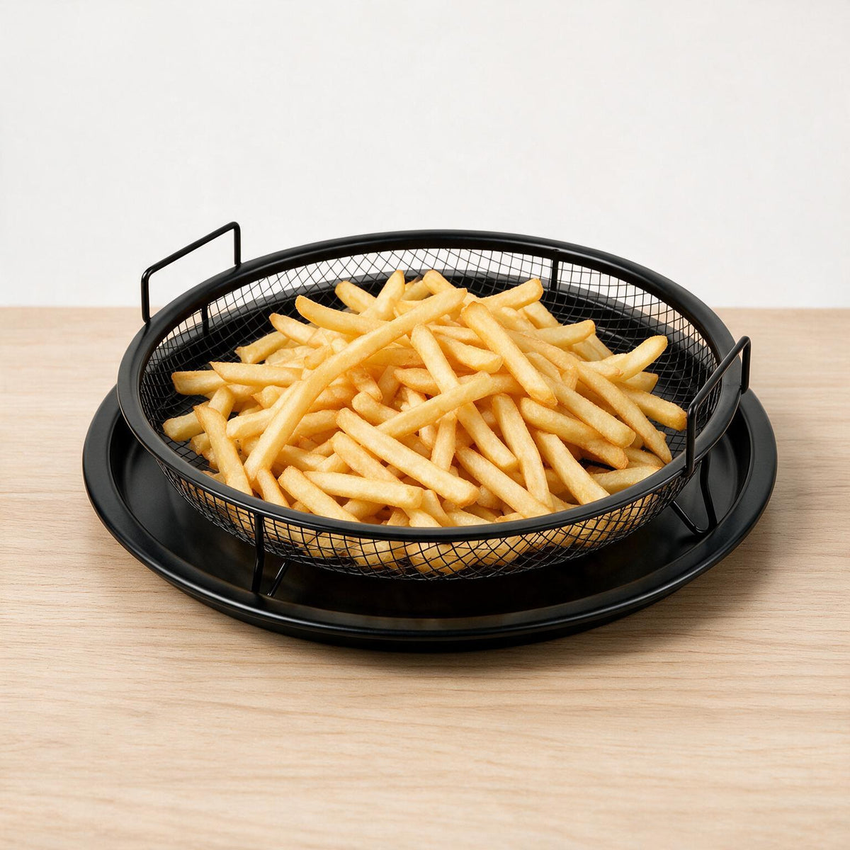 Round Serving Tray - Black