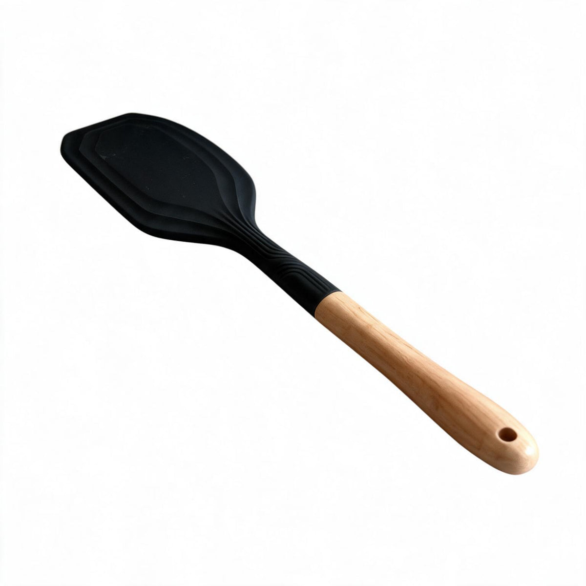 Silicone Scraper Spatula with Wooden Handle