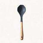 Silicone Serving Spoon with Wooden Handle