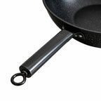 Granite Non-Stick Wok Pan with Long Black Handle