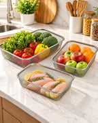 Stainless steel mesh baskets for kitchen use