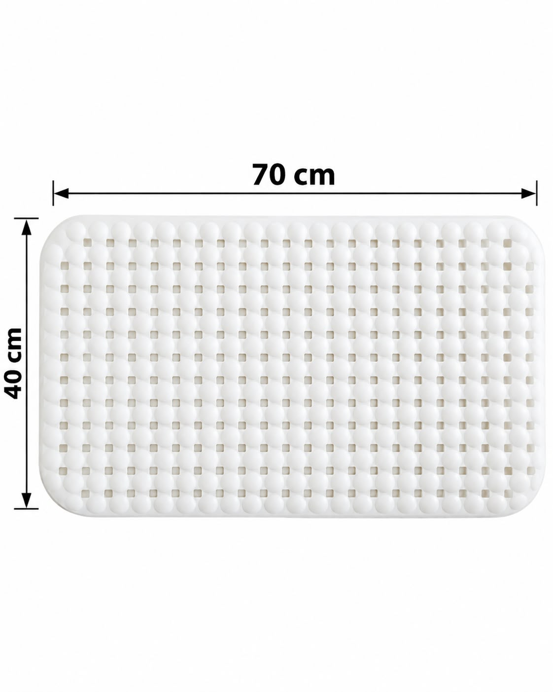 Vallena non-slip shower mat 70 x 40 cm