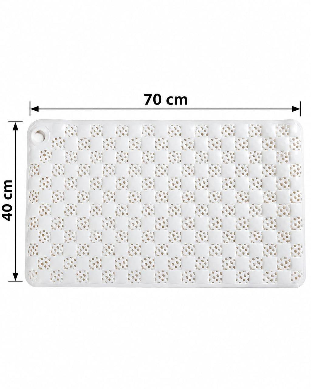 Vallena perforated non-slip shower mat 70 x 40 cm