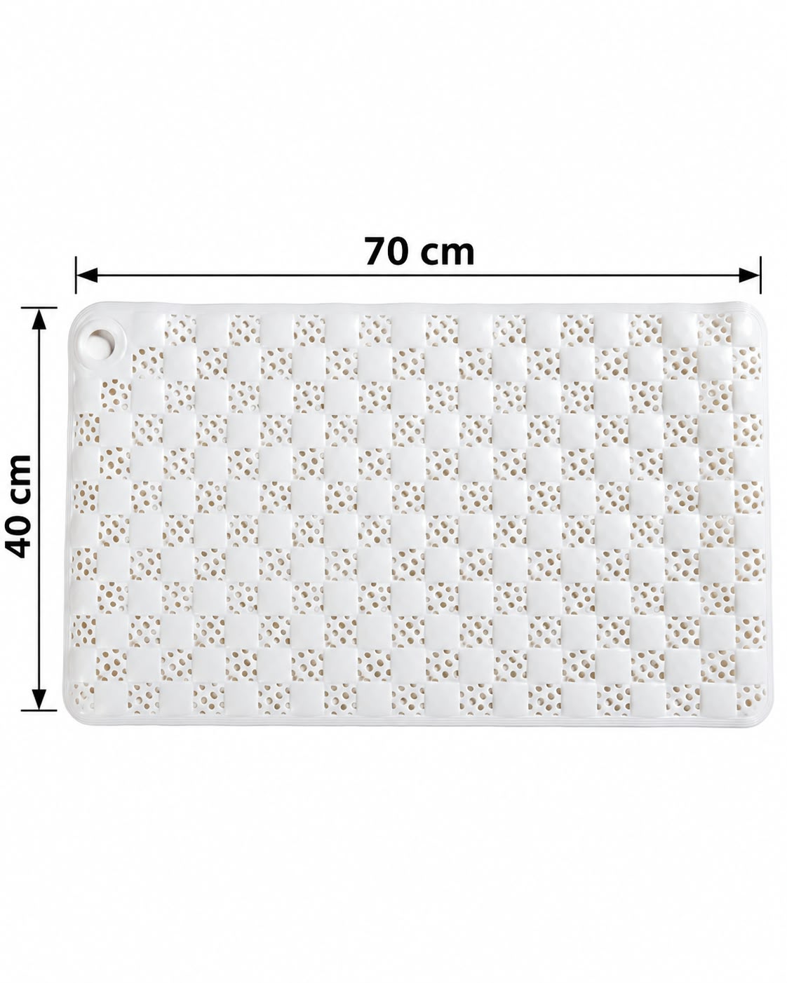 Vallena perforated non-slip shower mat 70 x 40 cm