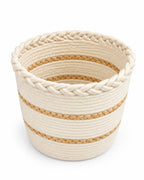 woven storage basket close-up